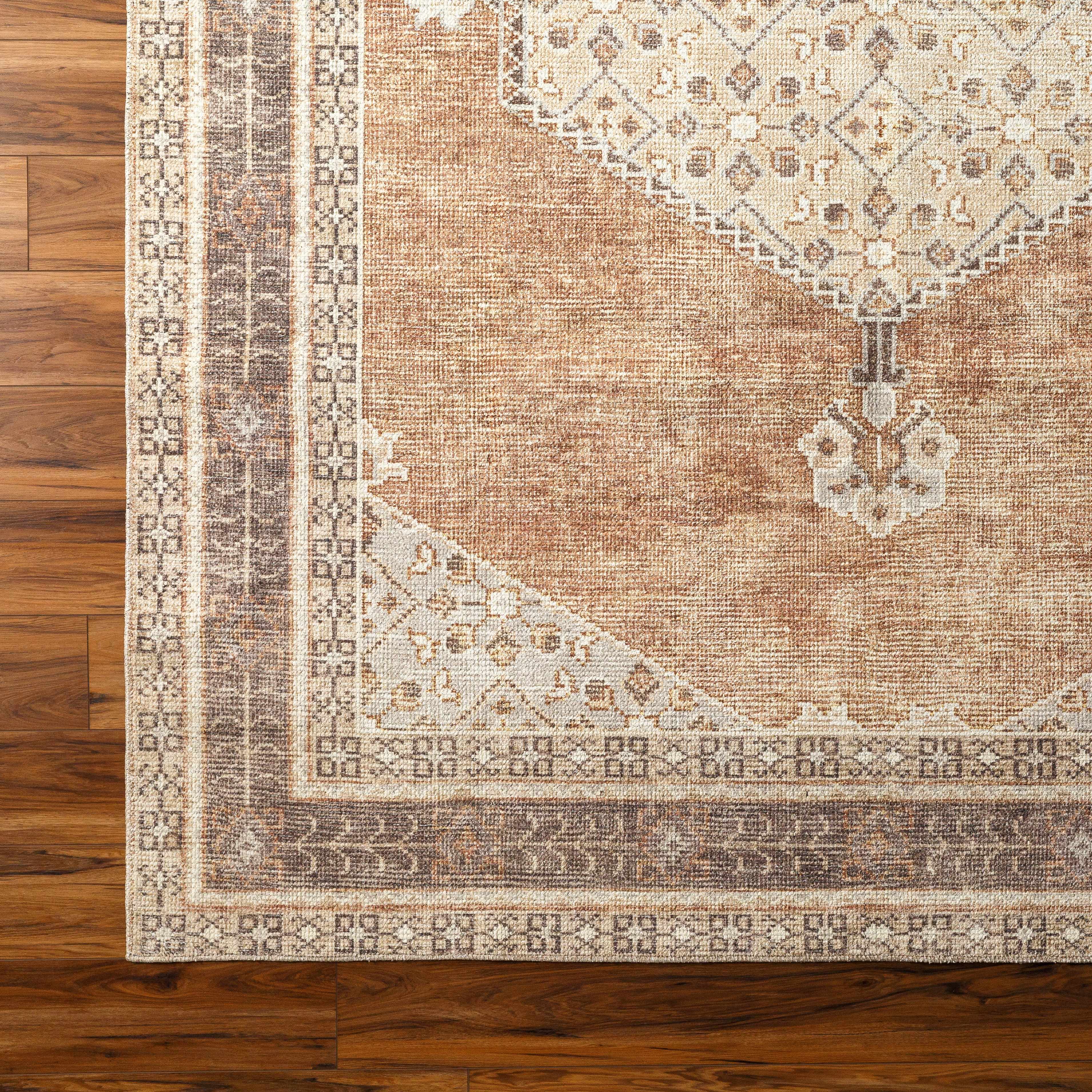 Terracotta Medallion Area Rug