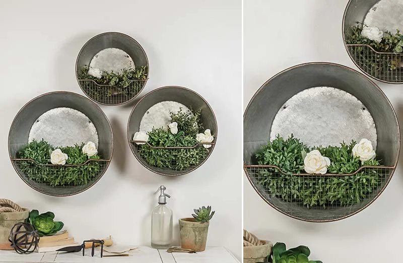 Metal Wall Planters Set of 3