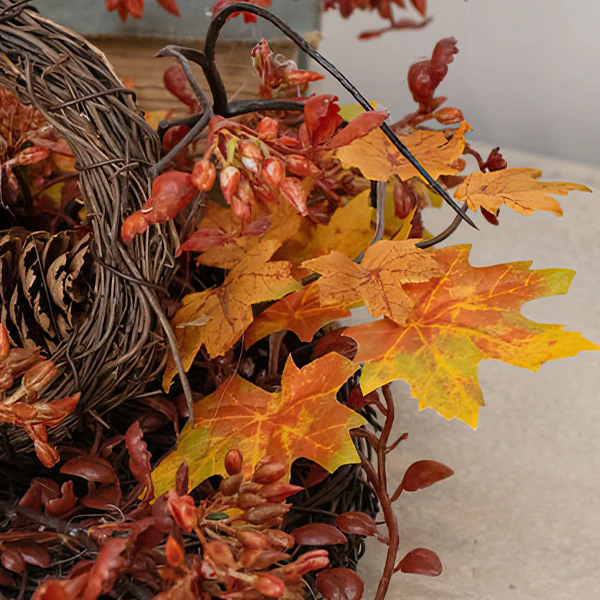 Maple Leaves and Berries Birdnest