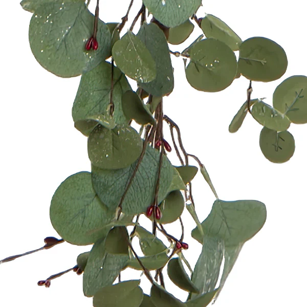 60 Inch Spring Faux Eucalyptus Green Garland