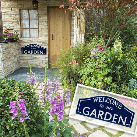 Welcome To Our Garden Sign