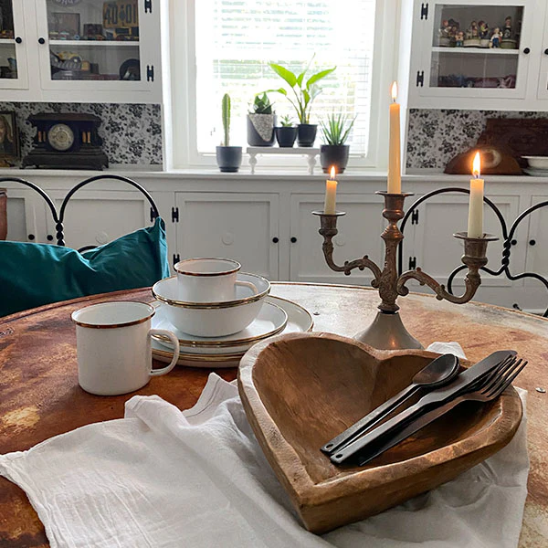 Heart-Shaped Dough Bowl