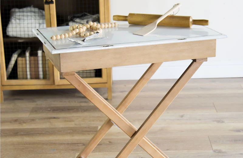 Chippy Paint Enamel Storage Table