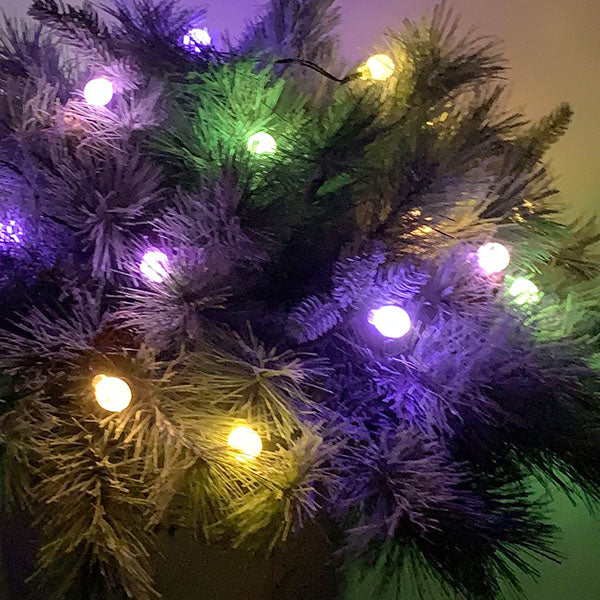 Faux Pine LED Centerpiece with Timer