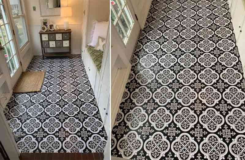 Ornate Peel and Stick Floor Tile