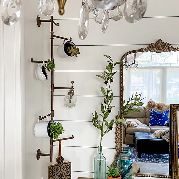 Rustic Wall Mounted Swivel Coat Rack