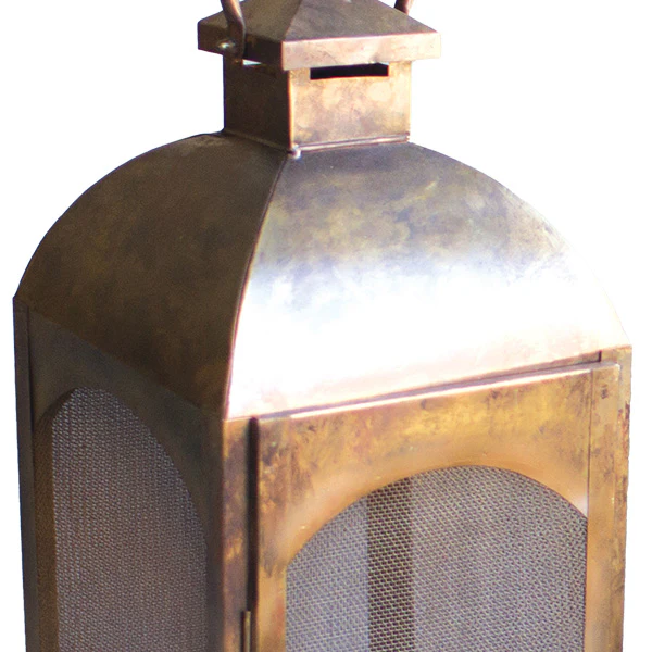 Antique Bronze Large Lanterns, Set of 2