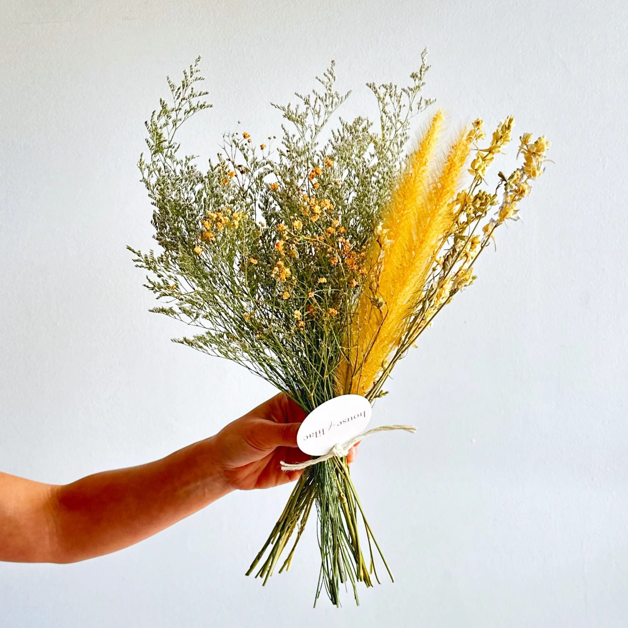 Dried Fountain Grass & Gypso Bouquet