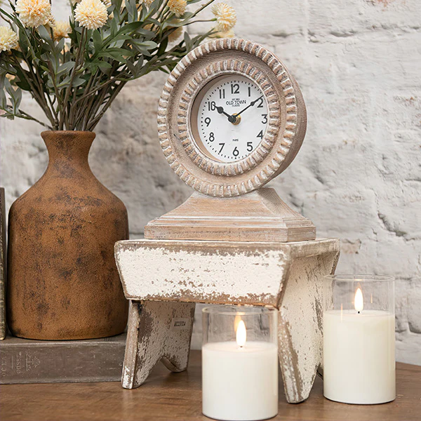 Vintage Inspired Distressed Wooden Milking Stool, Choose Your Color