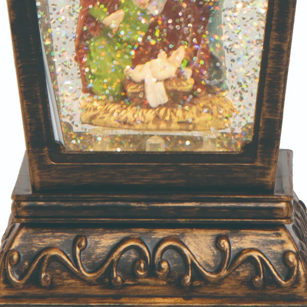 Christmas Light Up Sparkling Nativity Lantern