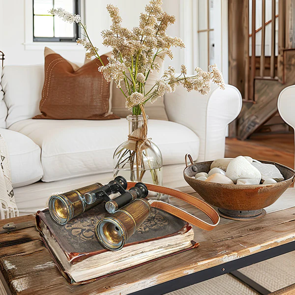 Antique Inspired Metal Binoculars