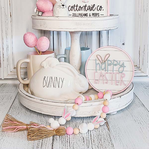 Peter Cottontail Beaded Garland with Tassels, Pick Your Style