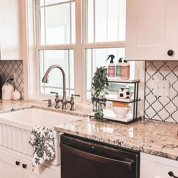 Marble Three Tiered Dessert Stand