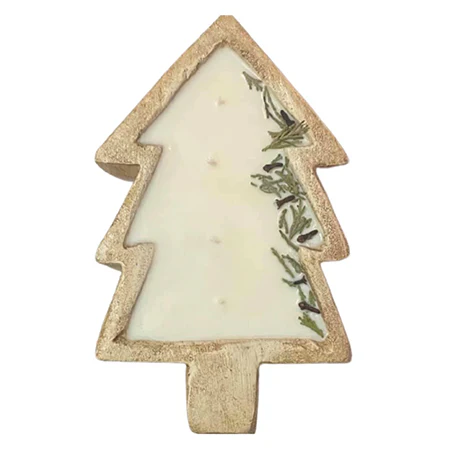 Tree Shaped Dough Bowl Candle | Handmade in the USA