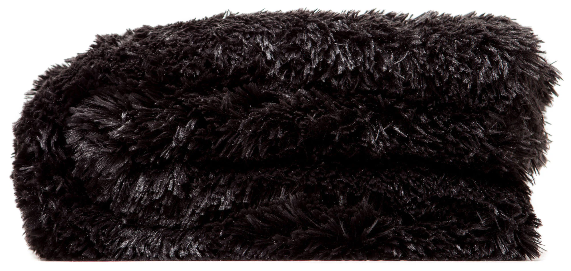Solid Faux Long Fur Throw Blanket