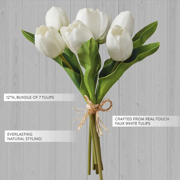 Real Touch Faux Tulip Flower Arrangement