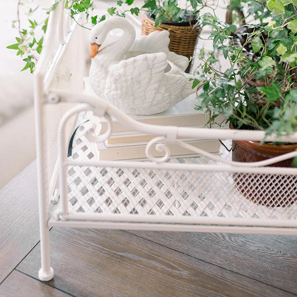 French Country Metal Garden Planter Display