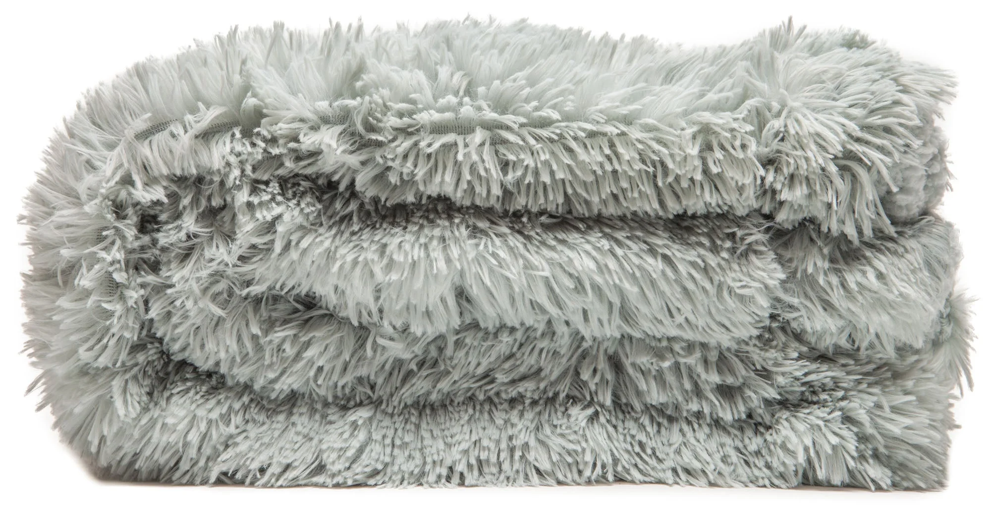 Solid Faux Long Fur Throw Blanket