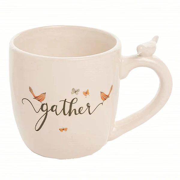 Harvest Bird Mugs, Set of 4