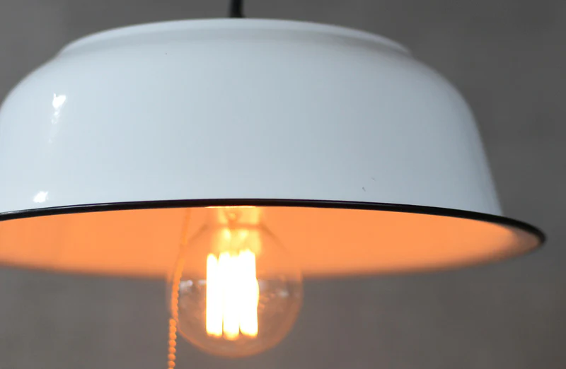 Industrial Style Enamel Pendant Light