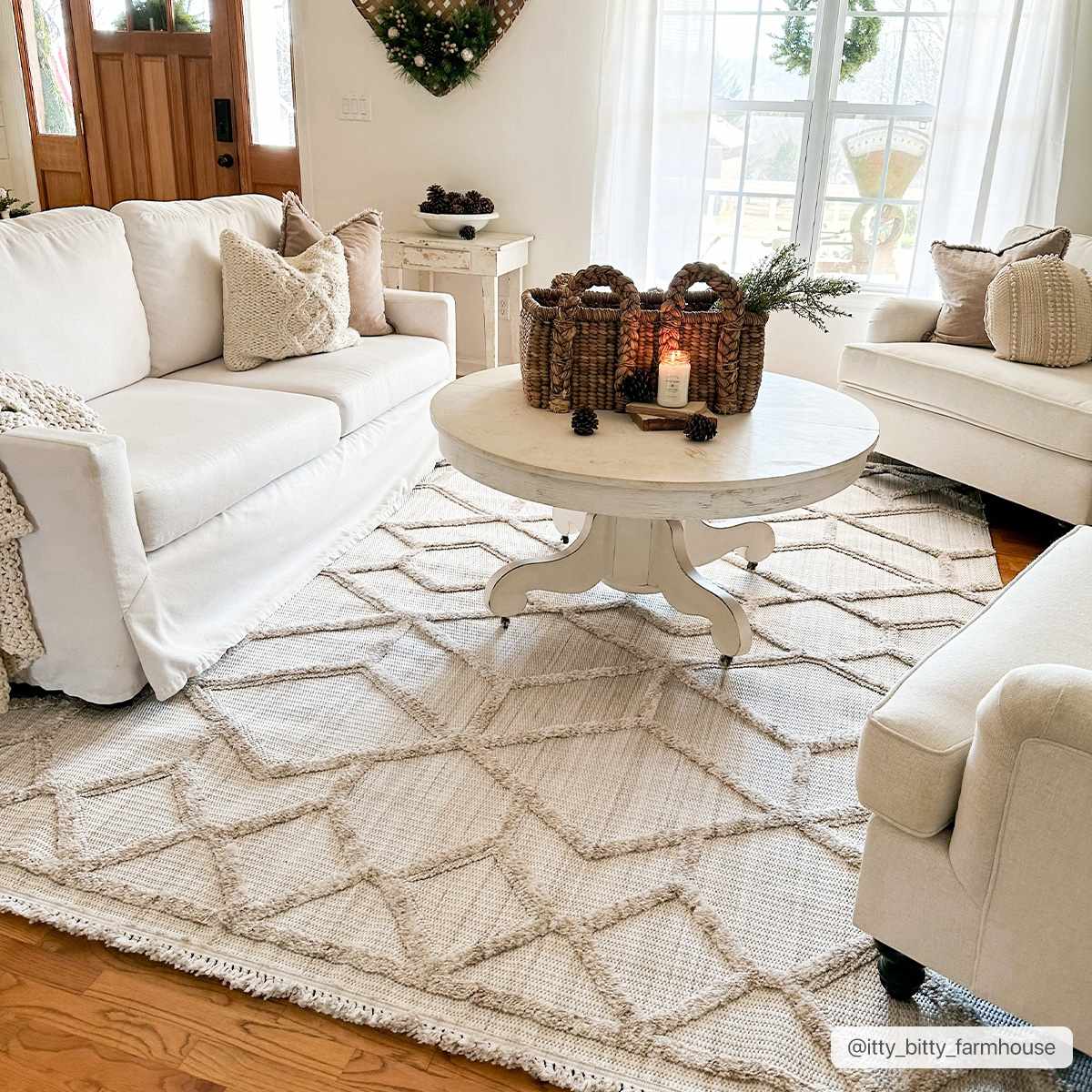 Modern Moroccan Trellis Area Rug