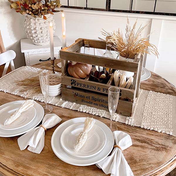 Antique Inspired French Wine Crate