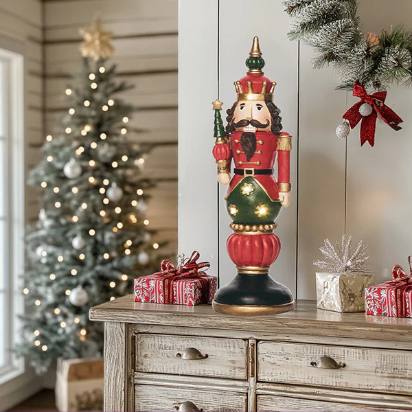 LED Majestic Nutcracker Figurine
