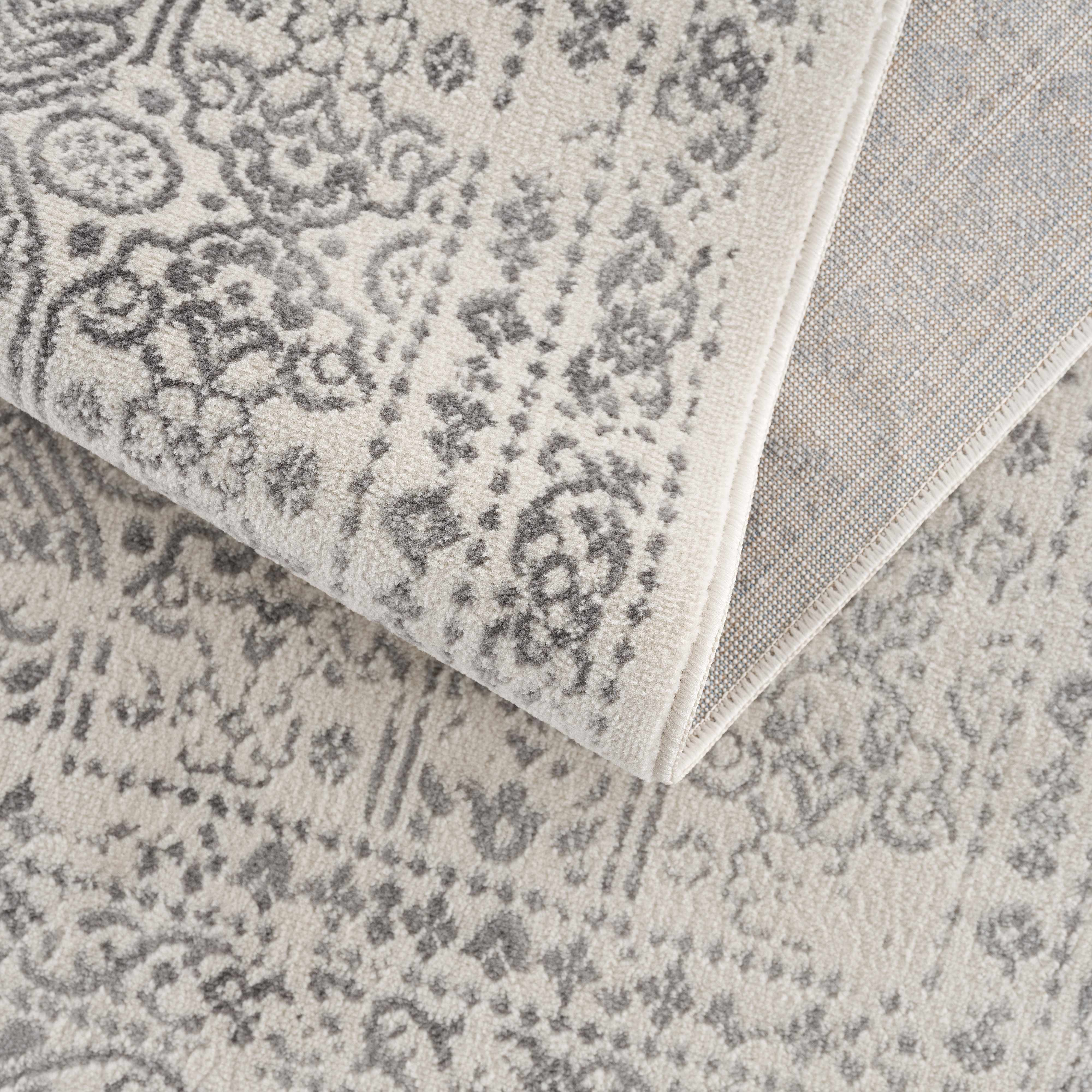 Distressed Gray Area Rug