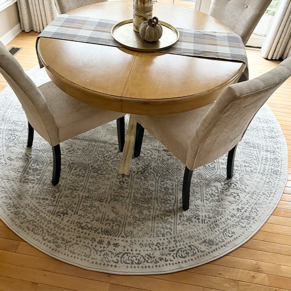 Distressed Gray Area Rug