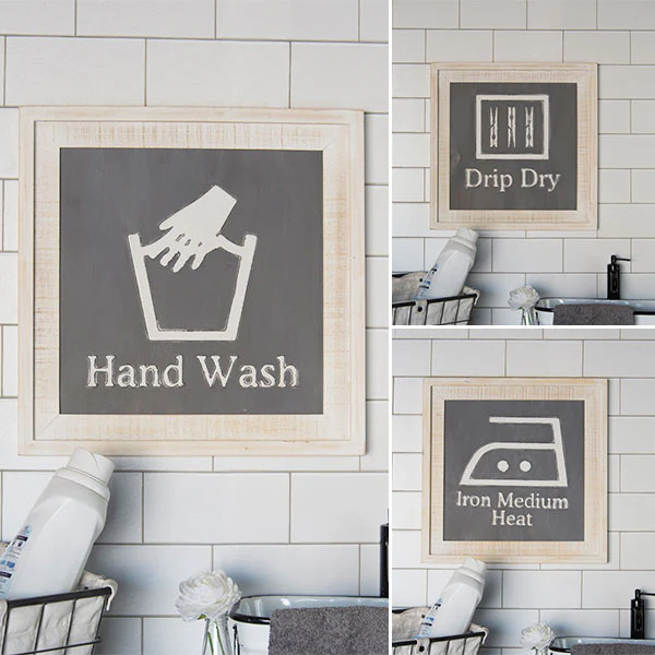 Laundry Chalkboard Inspired Signs