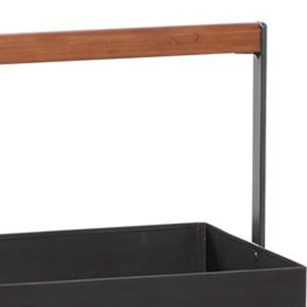 Black Metal Modern Storage Basket