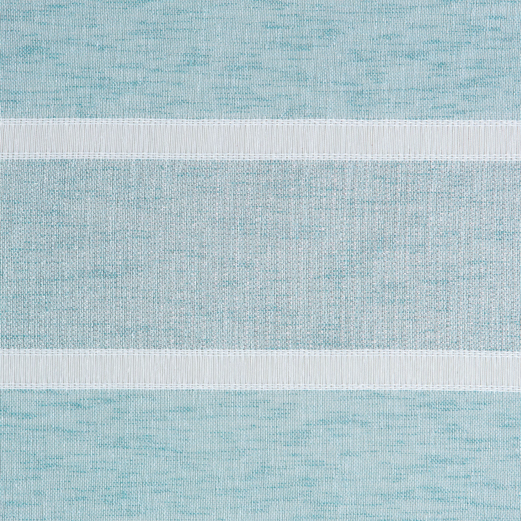 Shimmer Stripe Faux Linen Sheer Grommet Curtains