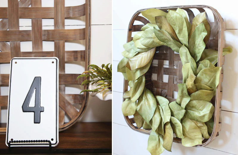 Square Tobacco Baskets  Set of 2