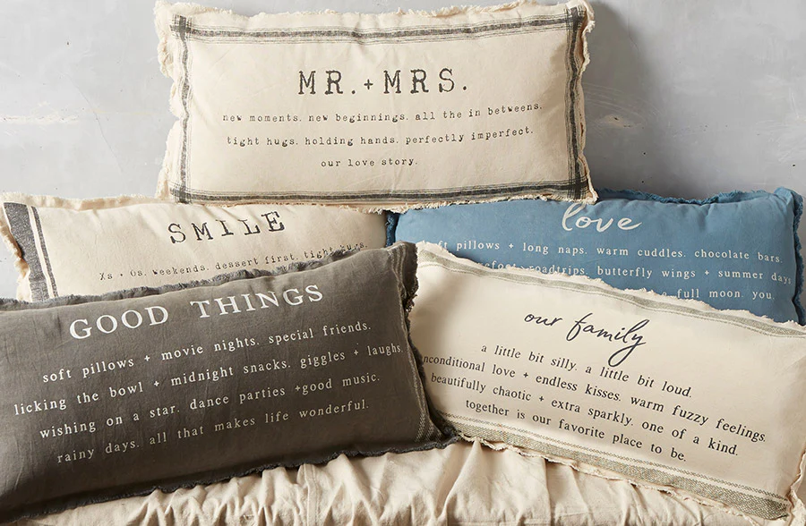 Sweet Sayings Body Pillow, Pick Your Style