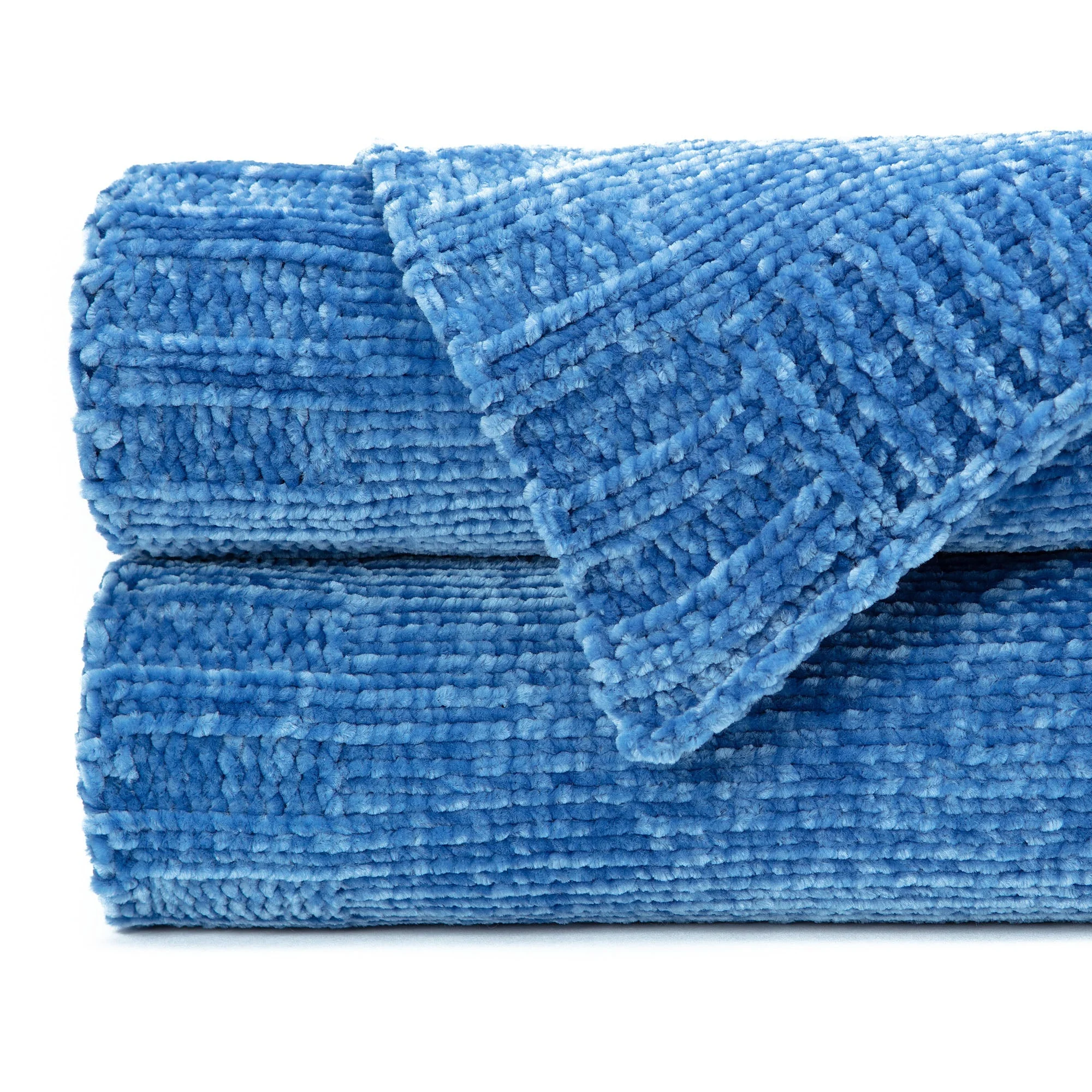 Chenille Luxe Border Throw Blanket