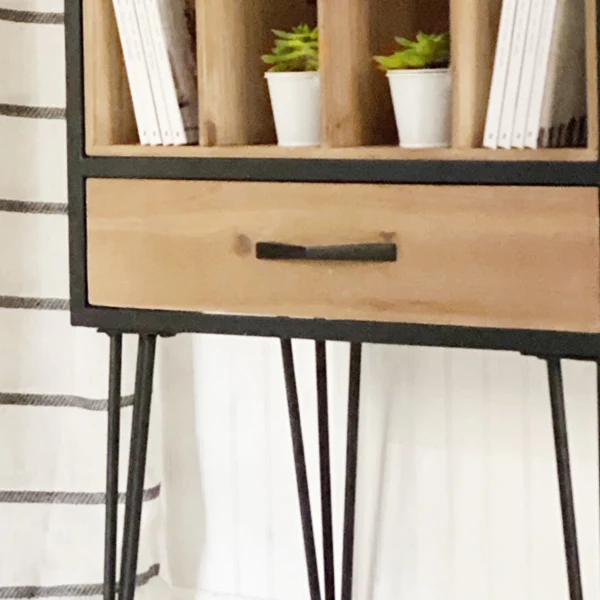 Two-Toned Mid-Century Cubby Cabinet