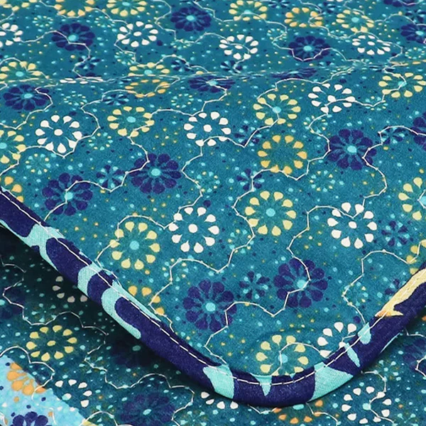 Boho Eclectic Reversible Cotton Throw Blanket, Choose Your Color