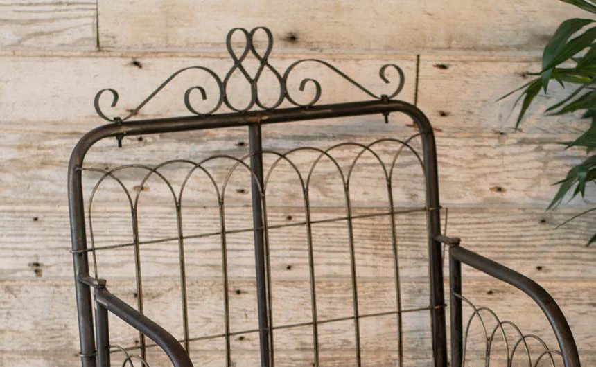 Galvanized Metal Accent Chair