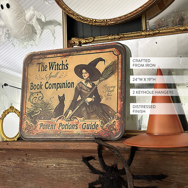 Antique Inspired Witch's Potion Wall Decor