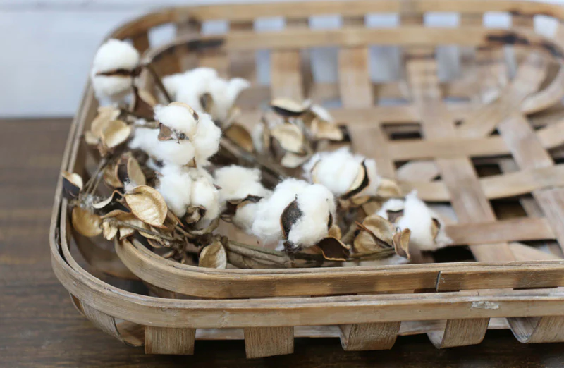 Square Tobacco Baskets  Set of 2