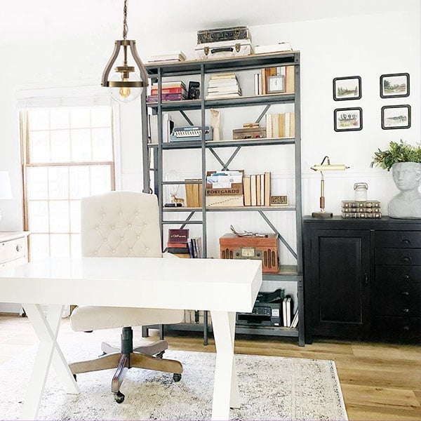 Contrasting Wood and Brushed Metal Pendant Light