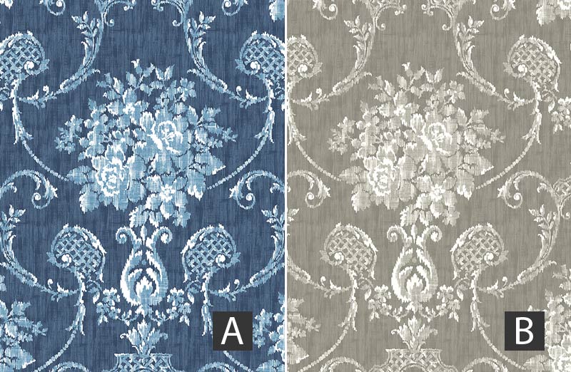 Prepasted Floral Wallpaper  Pick Your Color