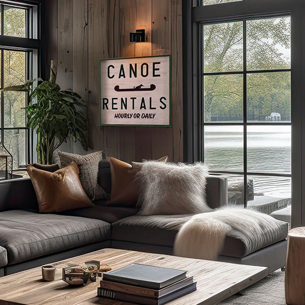 Canoe Rentals Sign