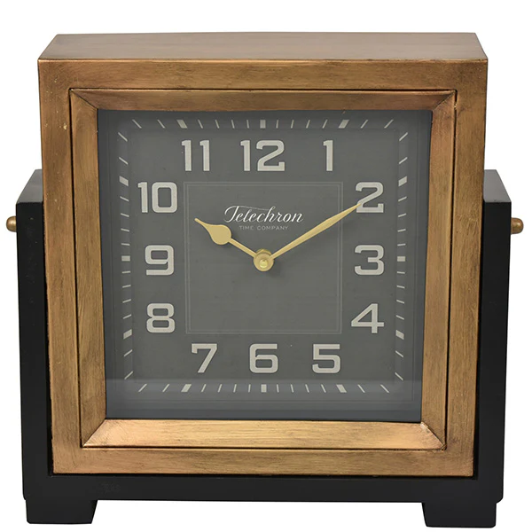 LARGE Square Metal Clock