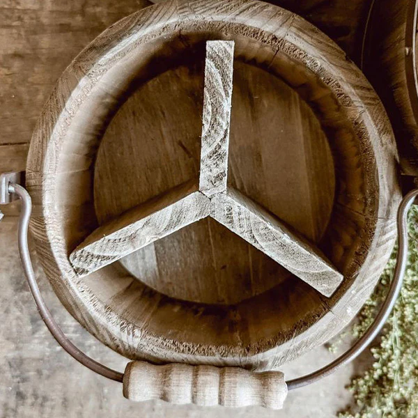 Wooden Barrel Storage Bucket, Choose Your Size