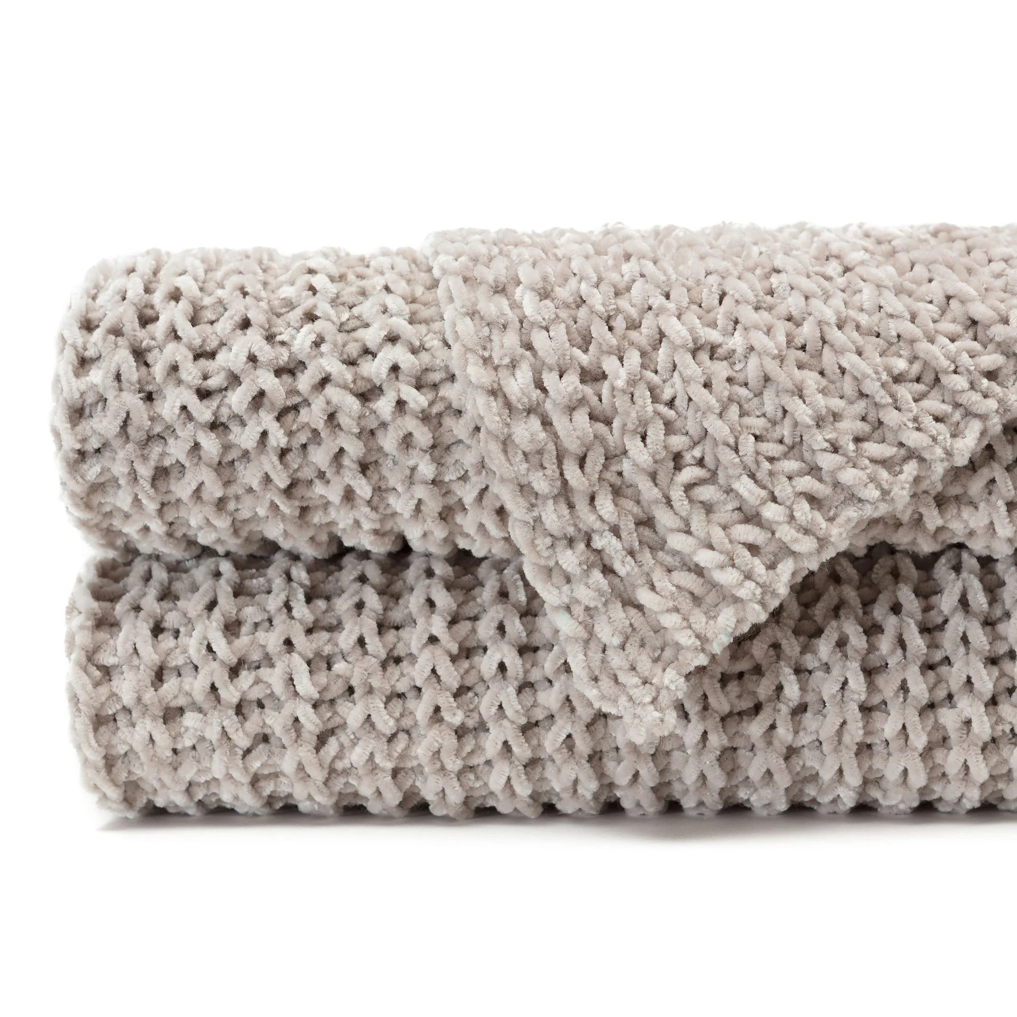 Knit Chenille Throw Blanket