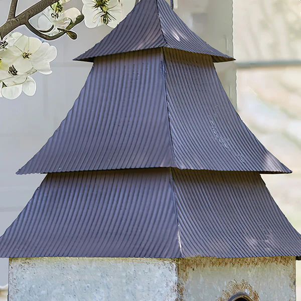 Galvanized Metal Pagoda Bird House