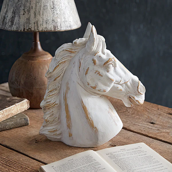 Majestic Horse Head Statue Sculpture