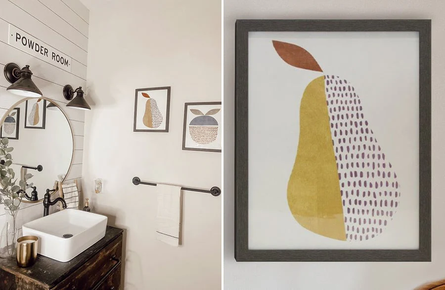 Abstract Fruit Wall Art, Set of 2