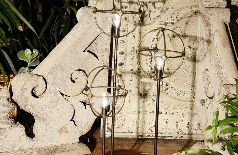 Standing Orb Lamp, Pick Your Size